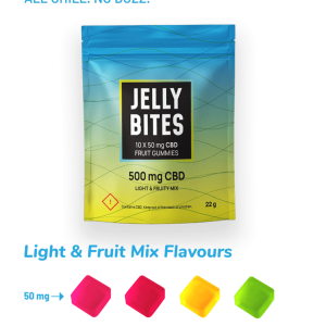 Twisted Jelly Bites (Light & Fruity Mix CBD - 500mg)