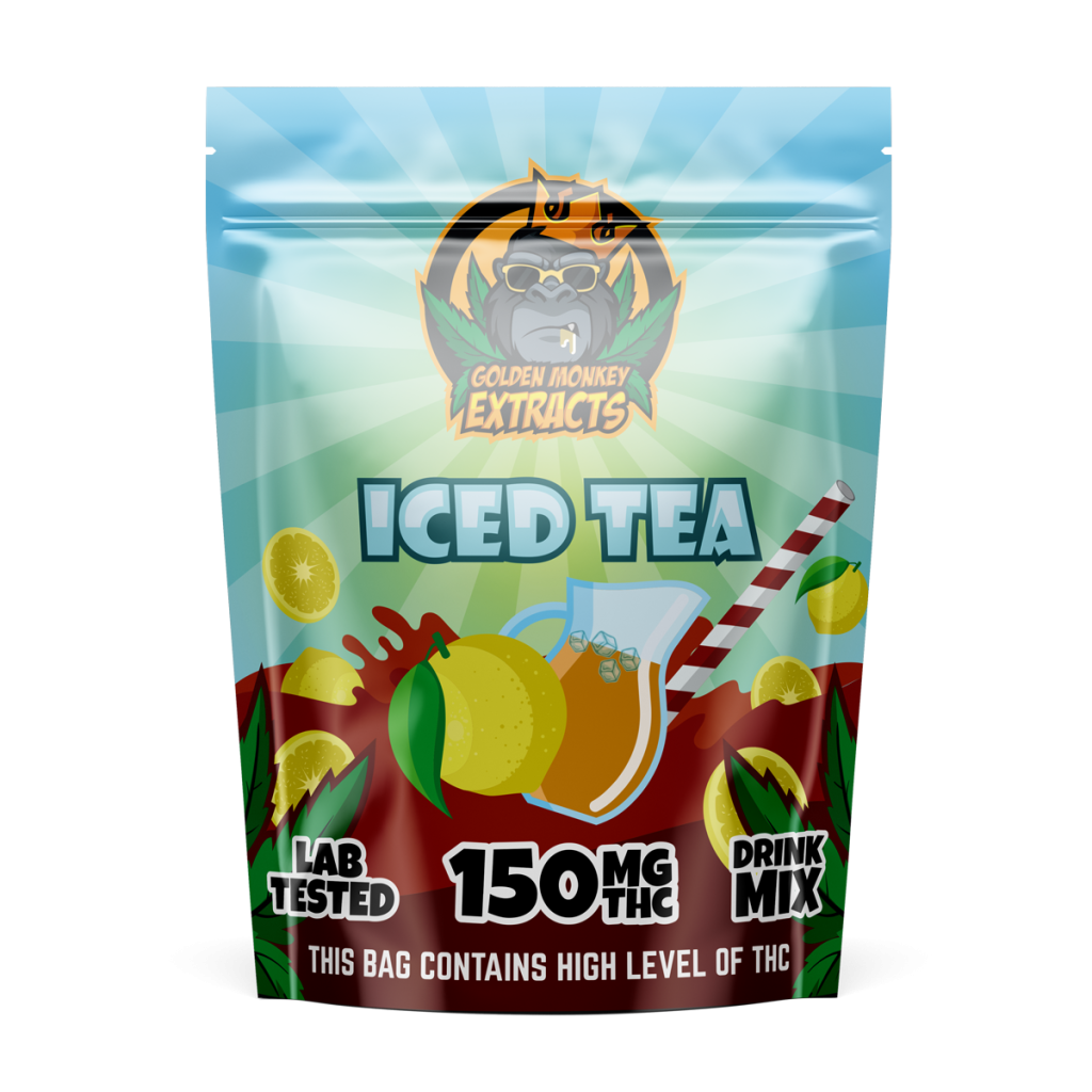 Golden Monkey Extracts 150mg THC Iced Tea Drink Mix Order Bud Online